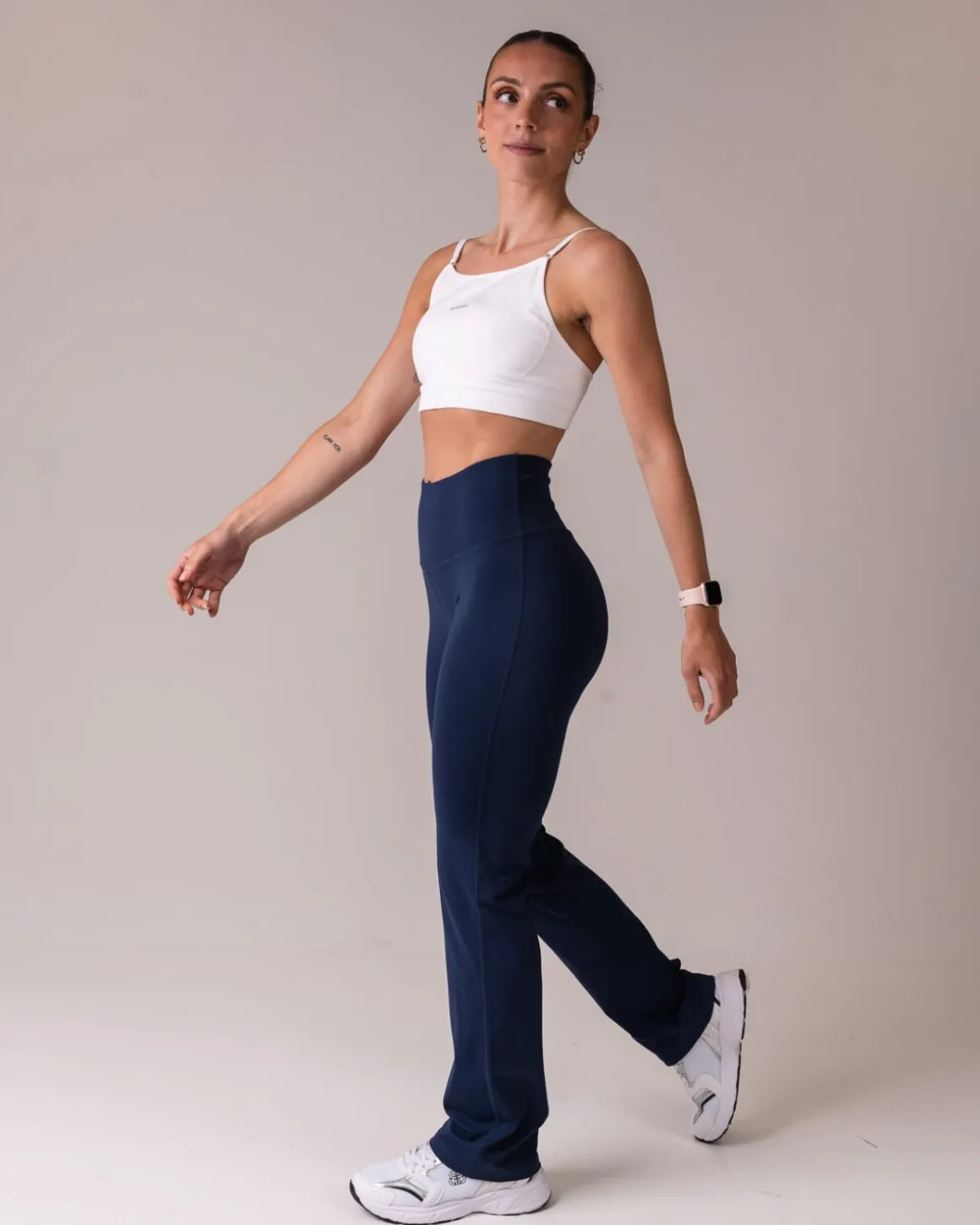 Hero High Rise Flare Pants Navy Blue