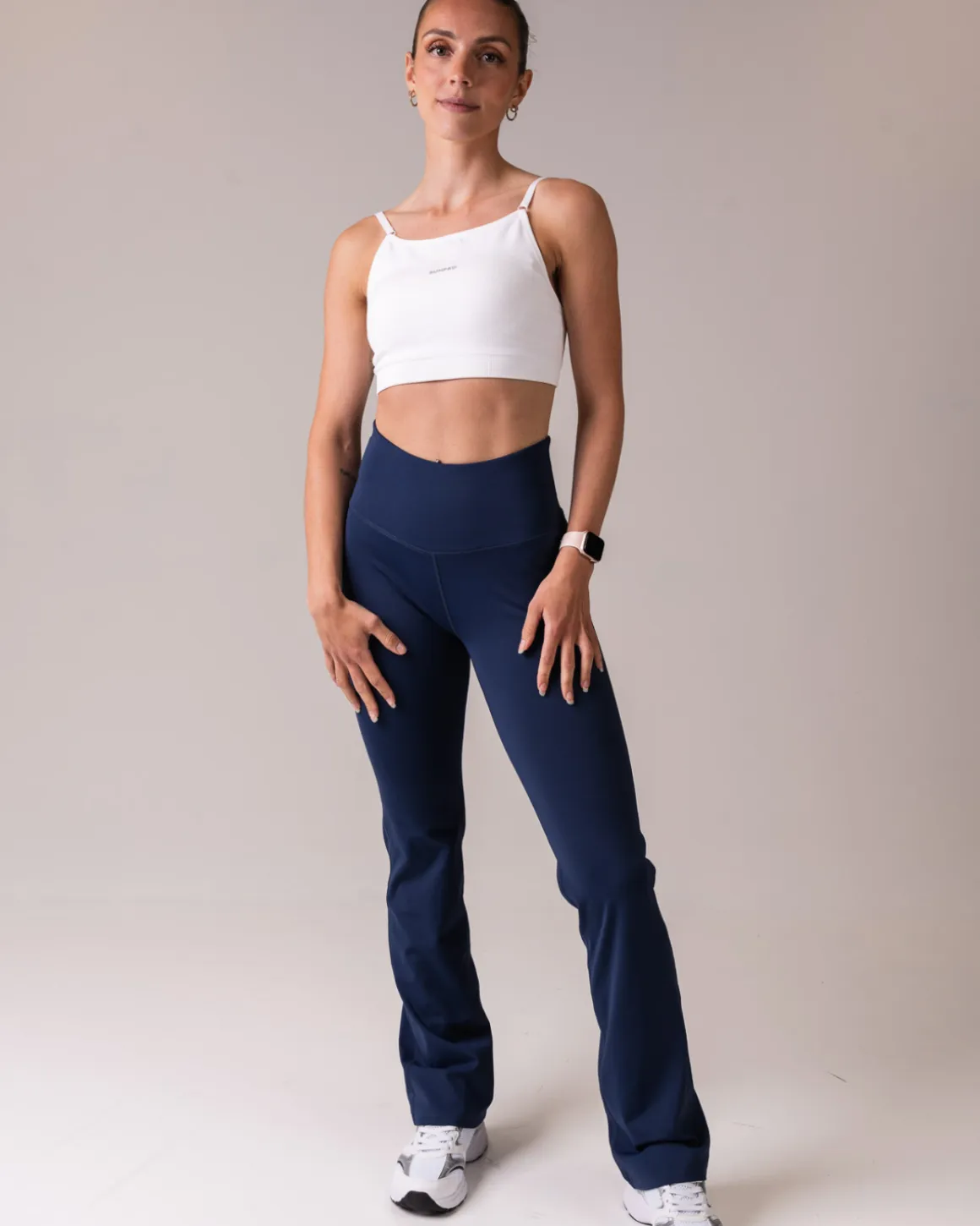 Hero High Rise Flare Pants Navy Blue