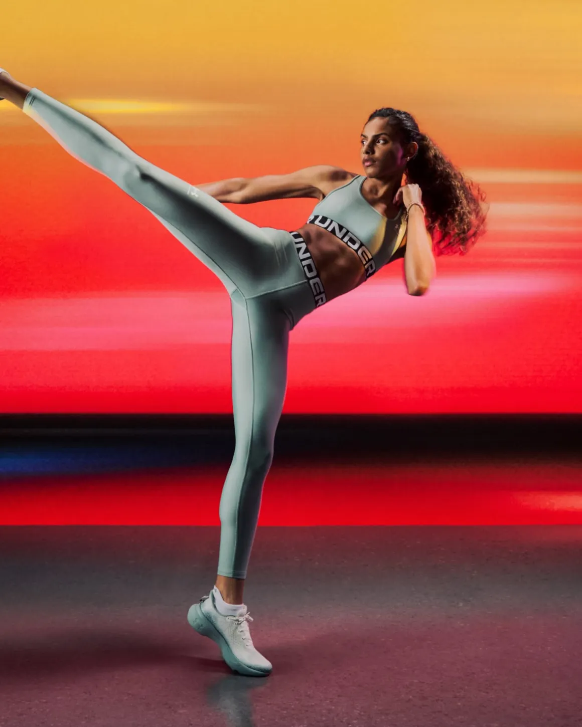 HG Mid Branded bra + Legging Silica Green SET