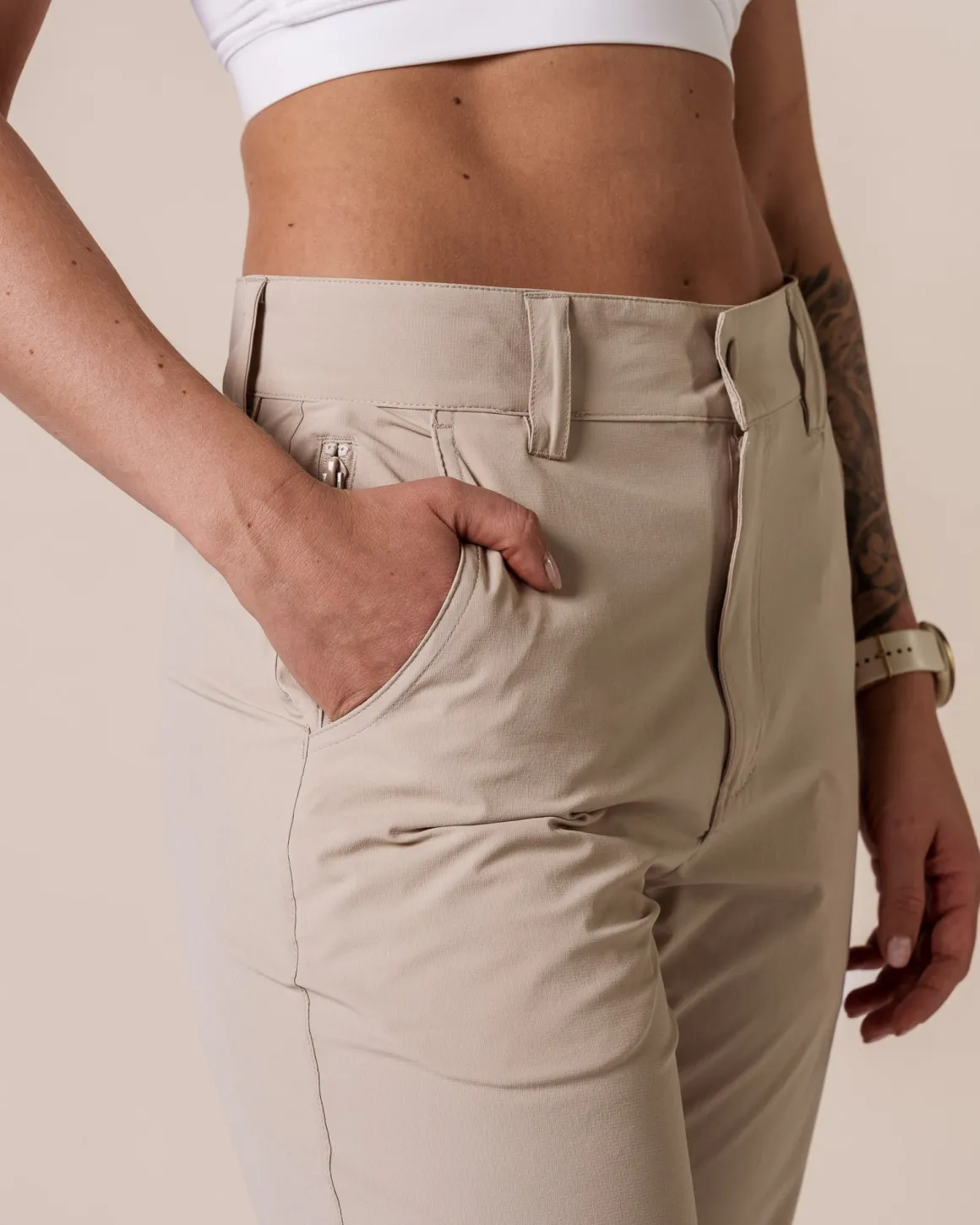 Hike Ripstop Pants Beige Feather