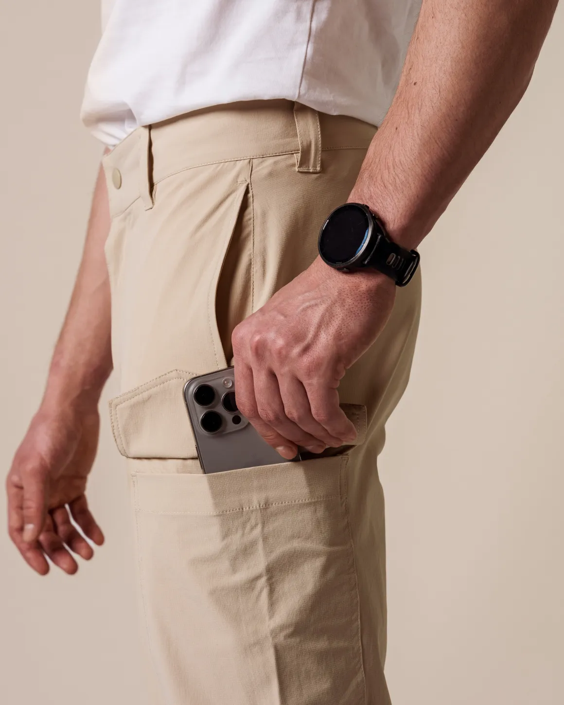Hike Ripstop Pants M Beige Safari
