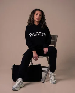 Hoodie + Sweatpants Black/Pilates SET