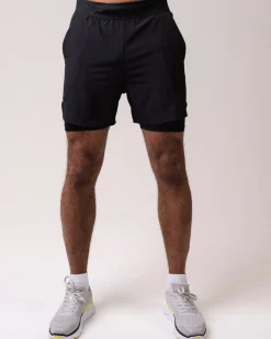 Hybrid 2-1 Pocket Shorts M Black