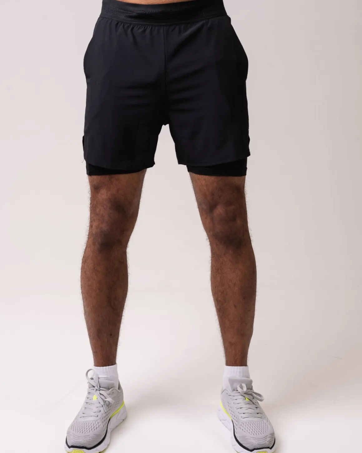 Hybrid 2-1 Pocket Shorts M Black