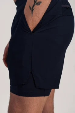 Hybrid 2-1 Pocket Shorts M Blue Navy/Blue