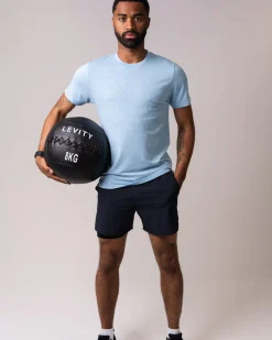 Hybrid 2-1 Pocket Shorts M Blue Navy