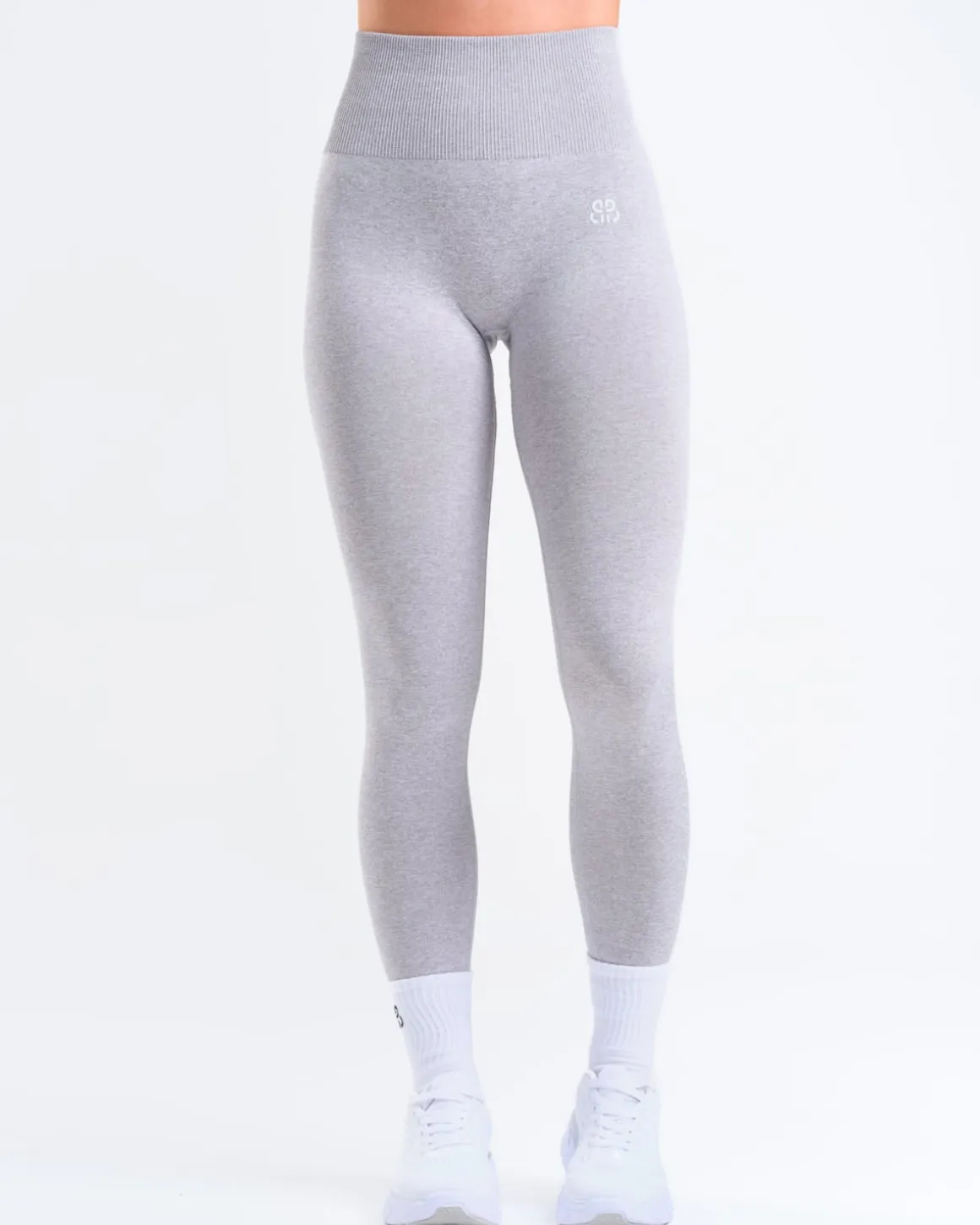 Hyper Scrunch Tights Light Grey Marl