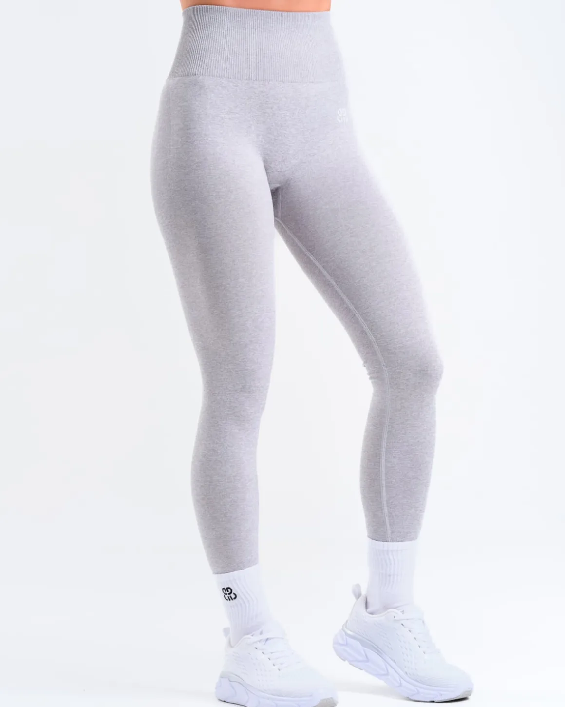 Hyper Scrunch Tights Light Grey Marl
