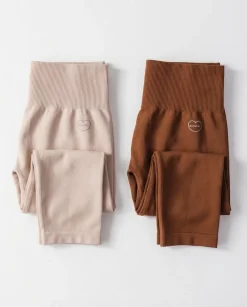 Hyper Tights Beige + Coffe 2-PACK