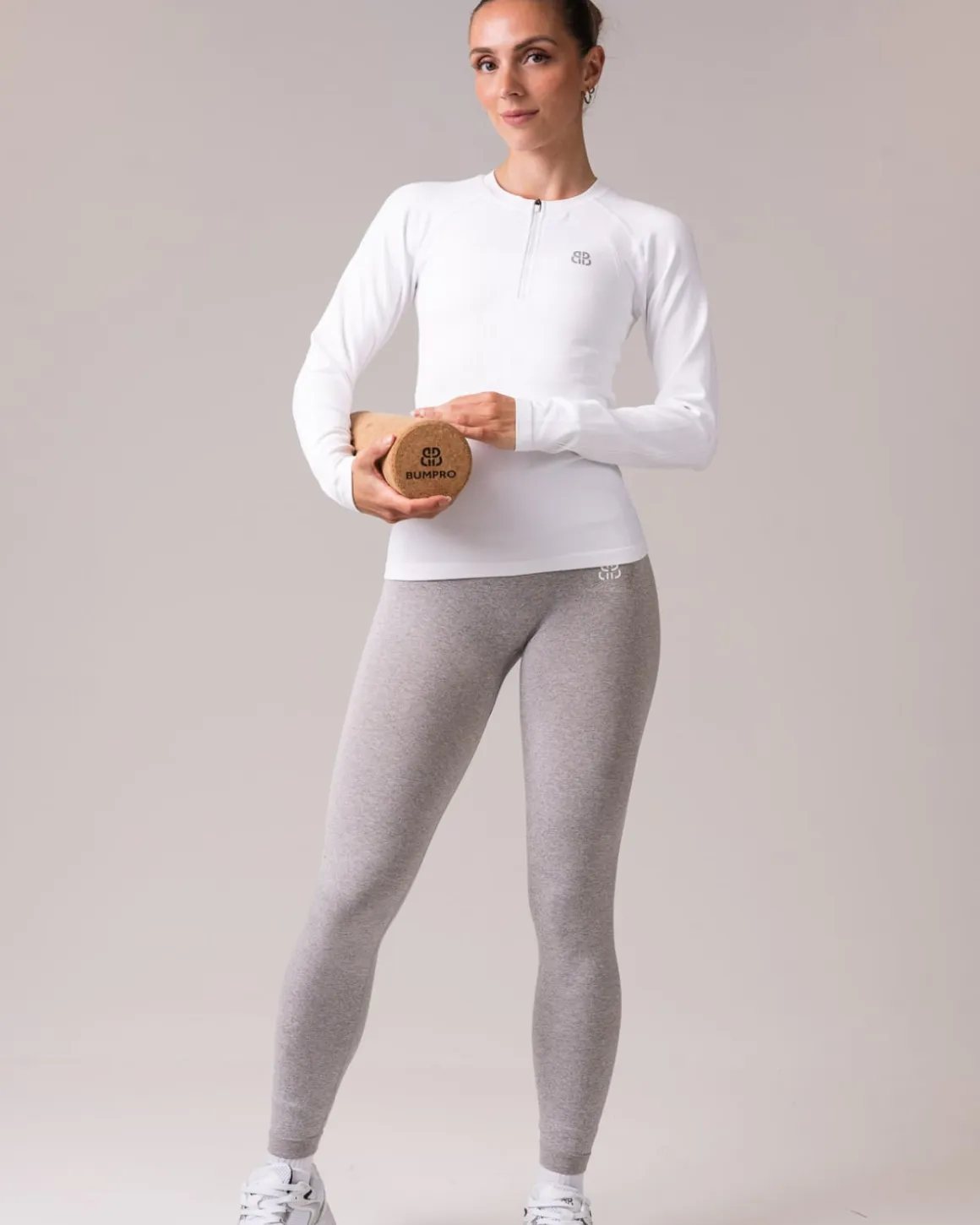 Hyper 1/2 Zip Sweater White