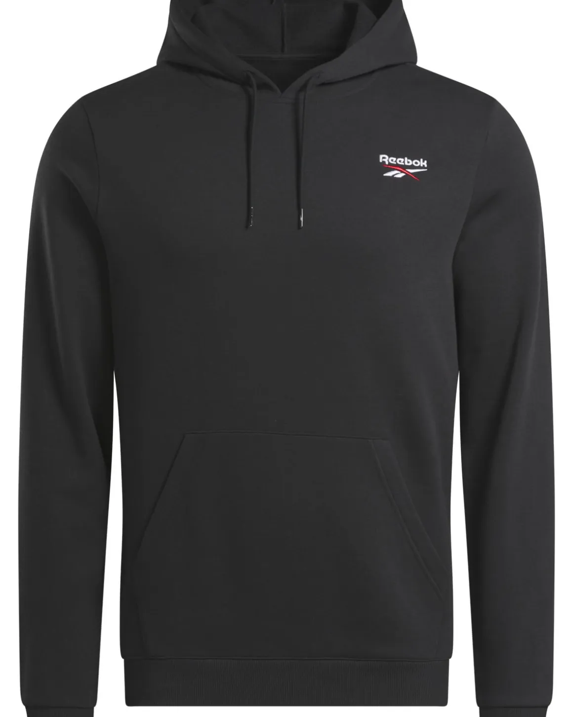 Identity Small Logo Fleece Hoodie Black