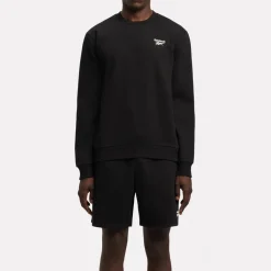 ID fleece Crew + Shorts Black SET