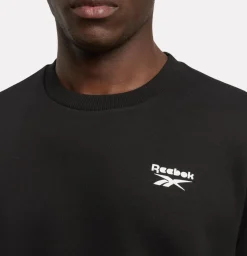 ID Small Logo Fleece Crewneck Black