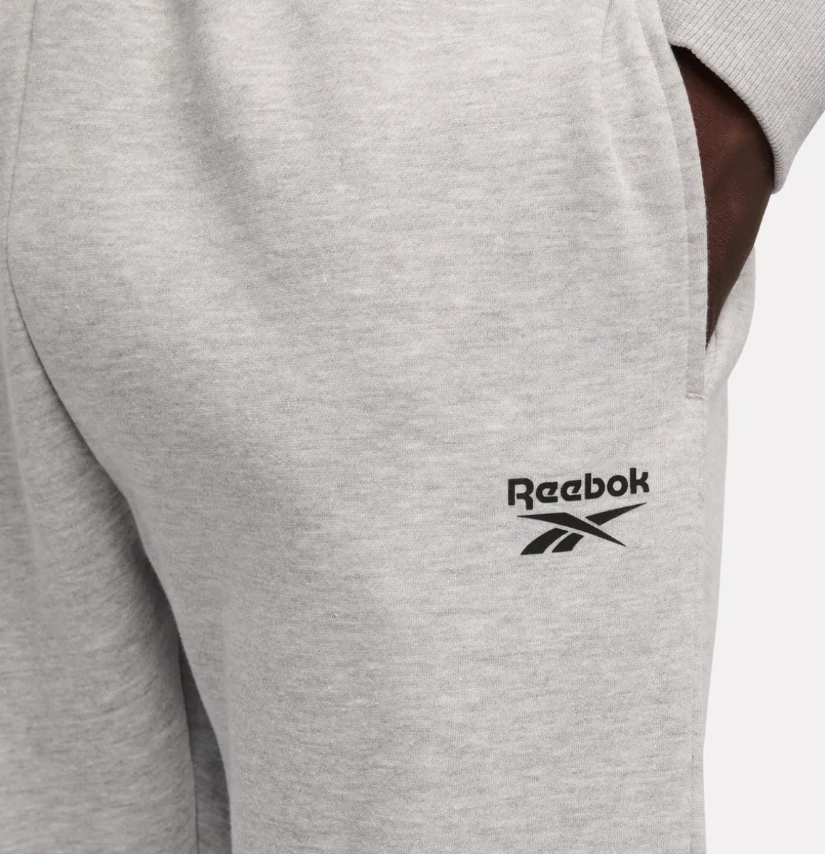 ID Small Logo Fleece Jogger Light Grey Marl