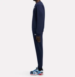 ID Small Logo Fleece Jogger Vector Navy