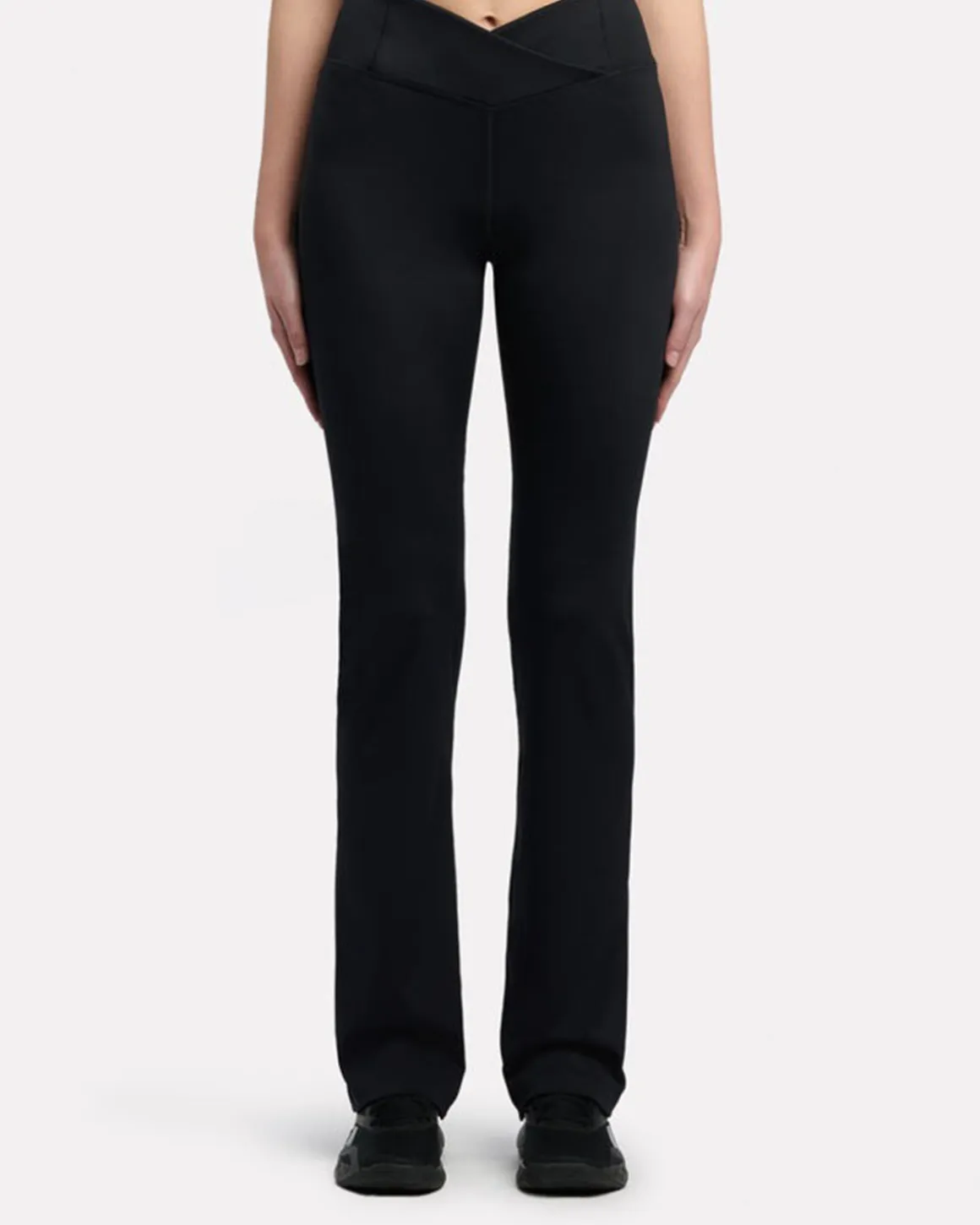 ID Train High Rise Bootcut Leggings Black