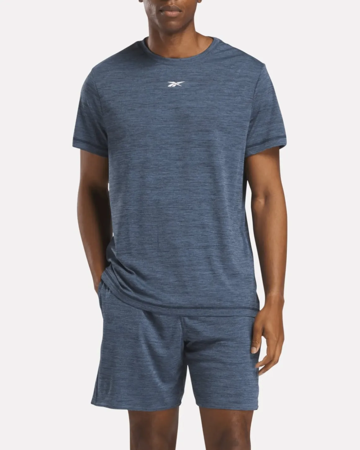 ID Train Melange Tech Tee Twilight Blue
