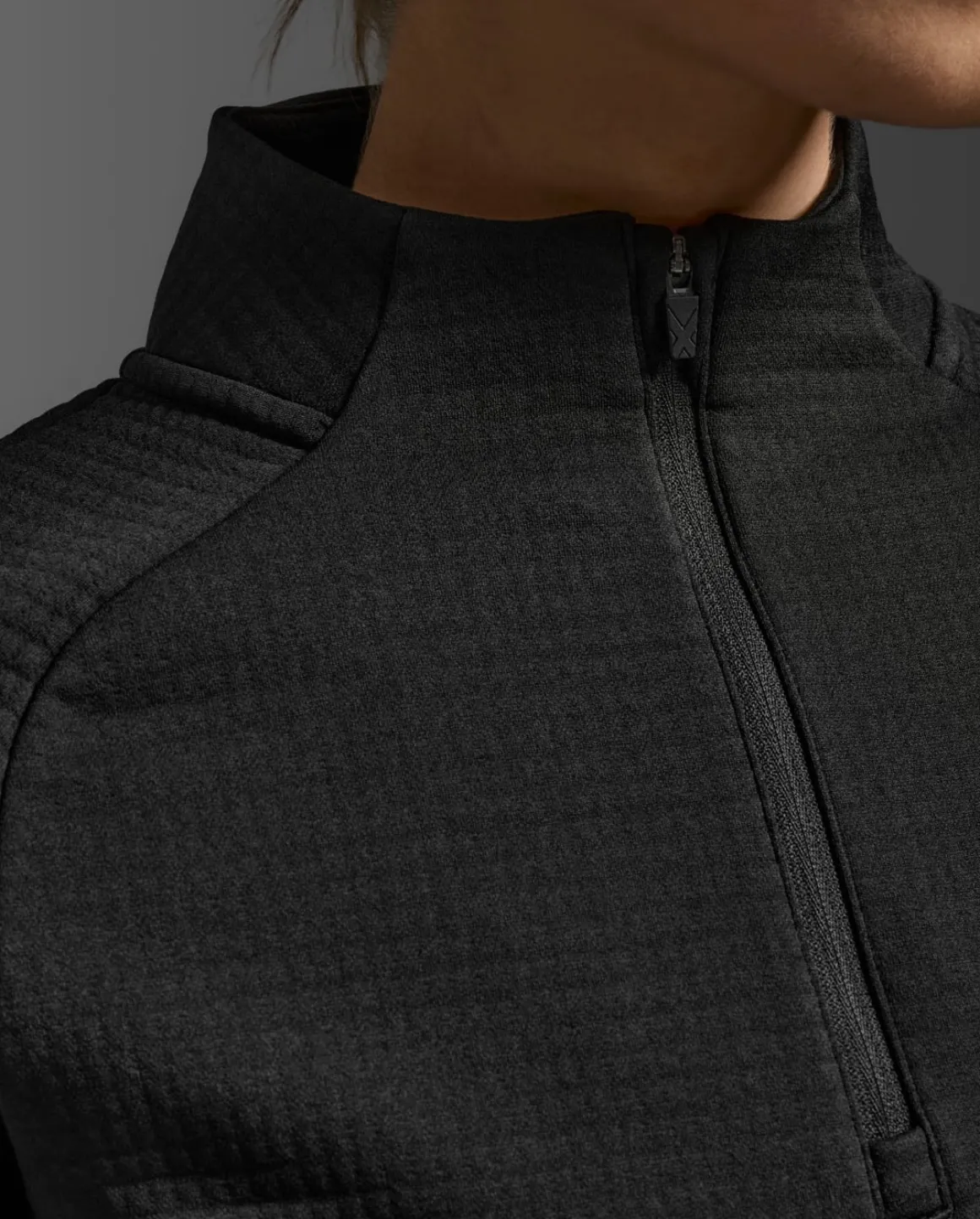 Ignition Hyper-Haptic 1/4 Zip Black/Silver Reflective