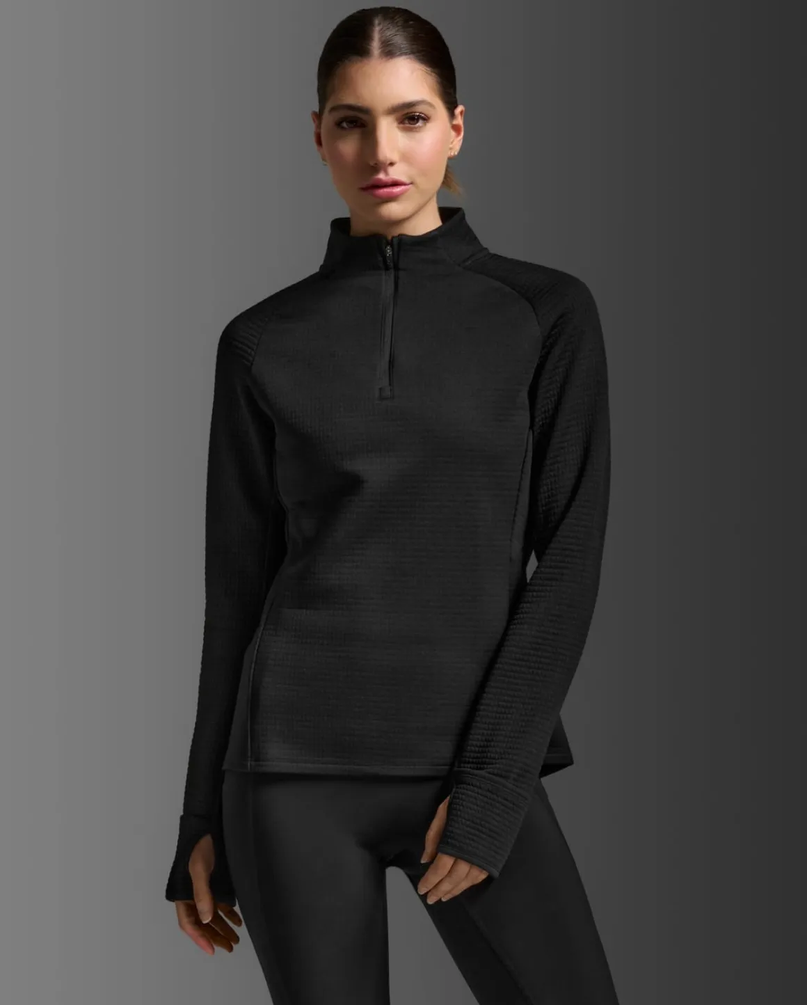 Ignition Hyper-Haptic 1/4 Zip Black/Silver Reflective