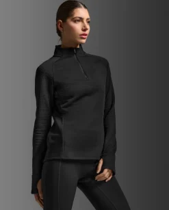 Ignition Hyper-Haptic 1/4 Zip Black/Silver Reflective