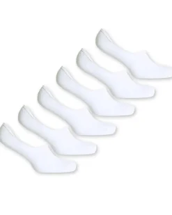 Invisible Cotton Liner Socks White