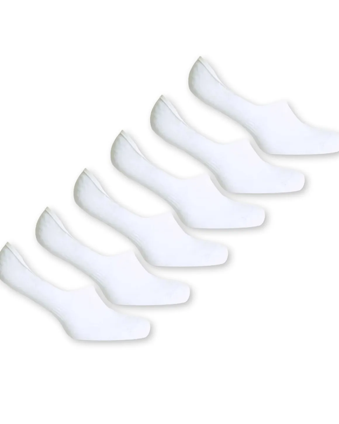 Invisible Cotton Liner Socks White