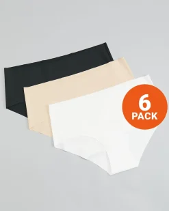 Invisible Hipster Black/White/Sand 6-PACK