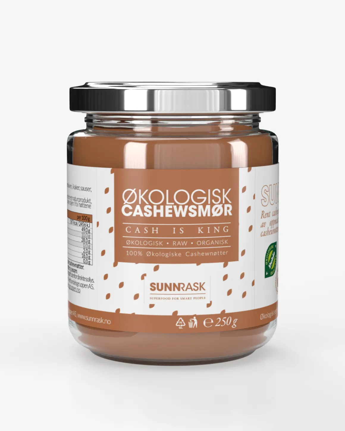 Økologisk Cashewsmør 3x250g