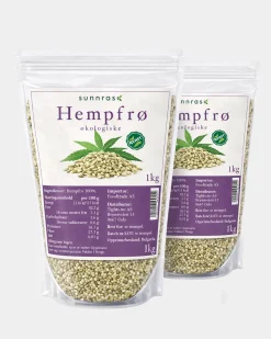 Økologisk Hempfrø 2x1kg