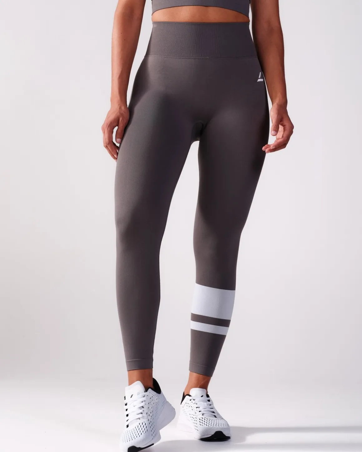 LEVITY Block Tights Beige + Grey 2-PACK