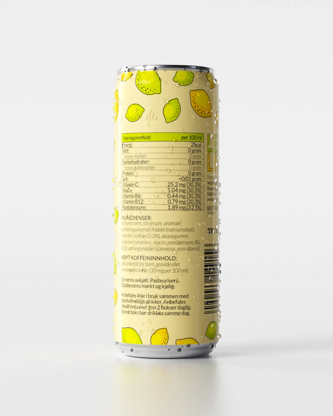 Lime Energy Drink 24x330ml