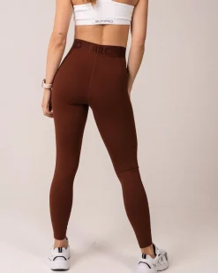 Lively Crop Tee + Tights Brown Chocolate SET