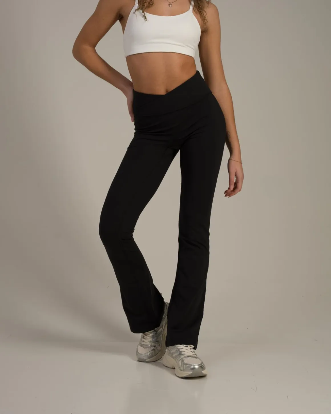 Lively Crossover Flare Pants Black