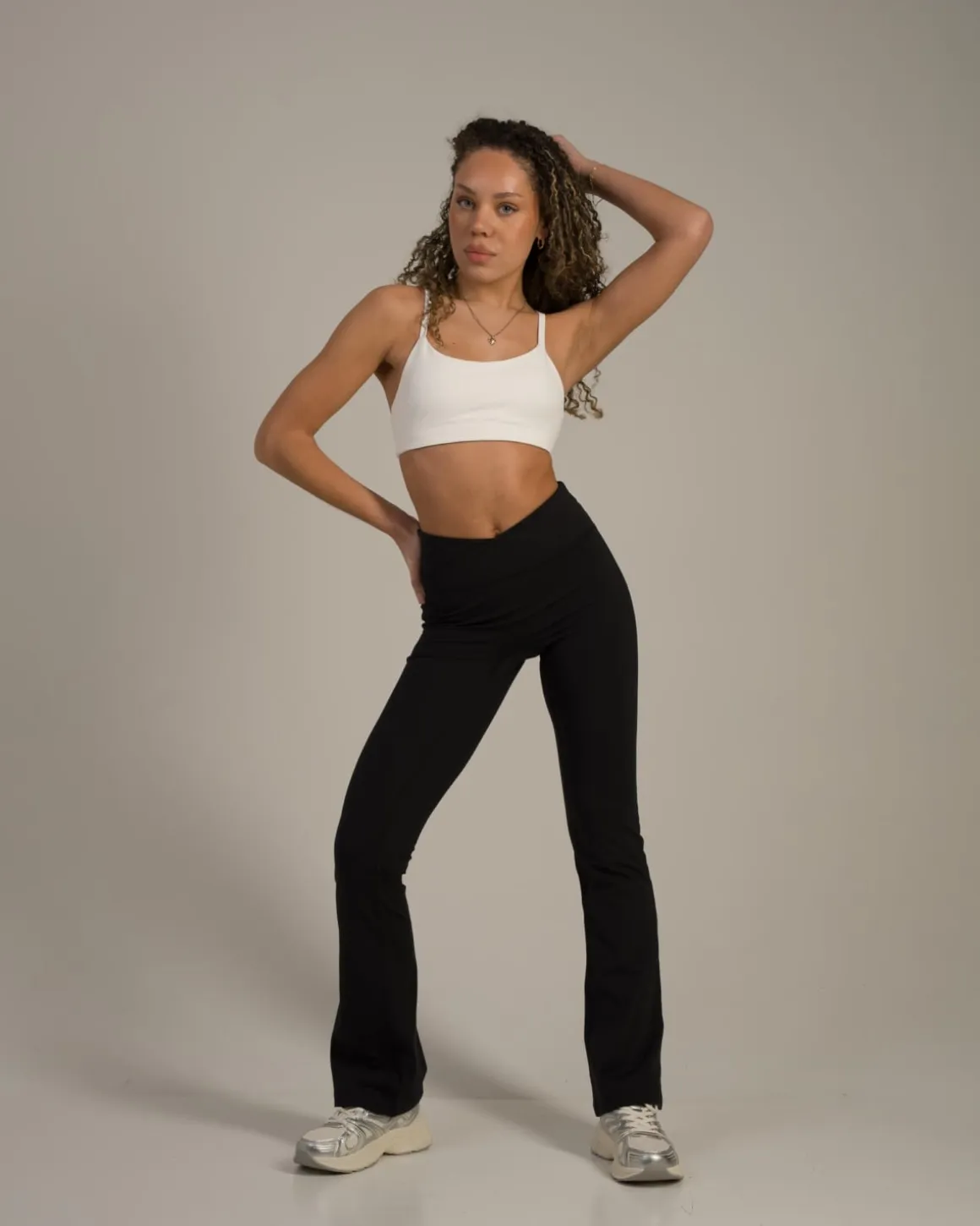 Lively Crossover Flare Pants Black
