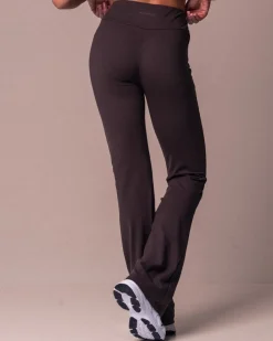Lively Flare Pants Brown Fudge
