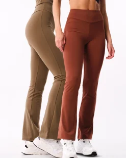 Lively Flare Pants Earthy 2-MIXPACK