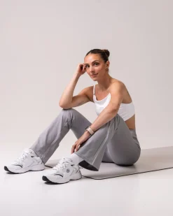 Lively Flare Pants Grey Melange