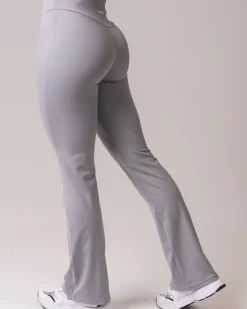 Lively Flare Pants Grey Melange