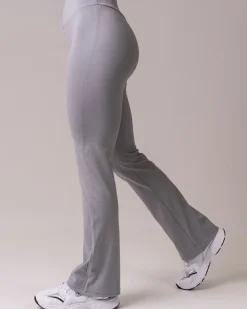 Lively Flare Pants Grey Melange