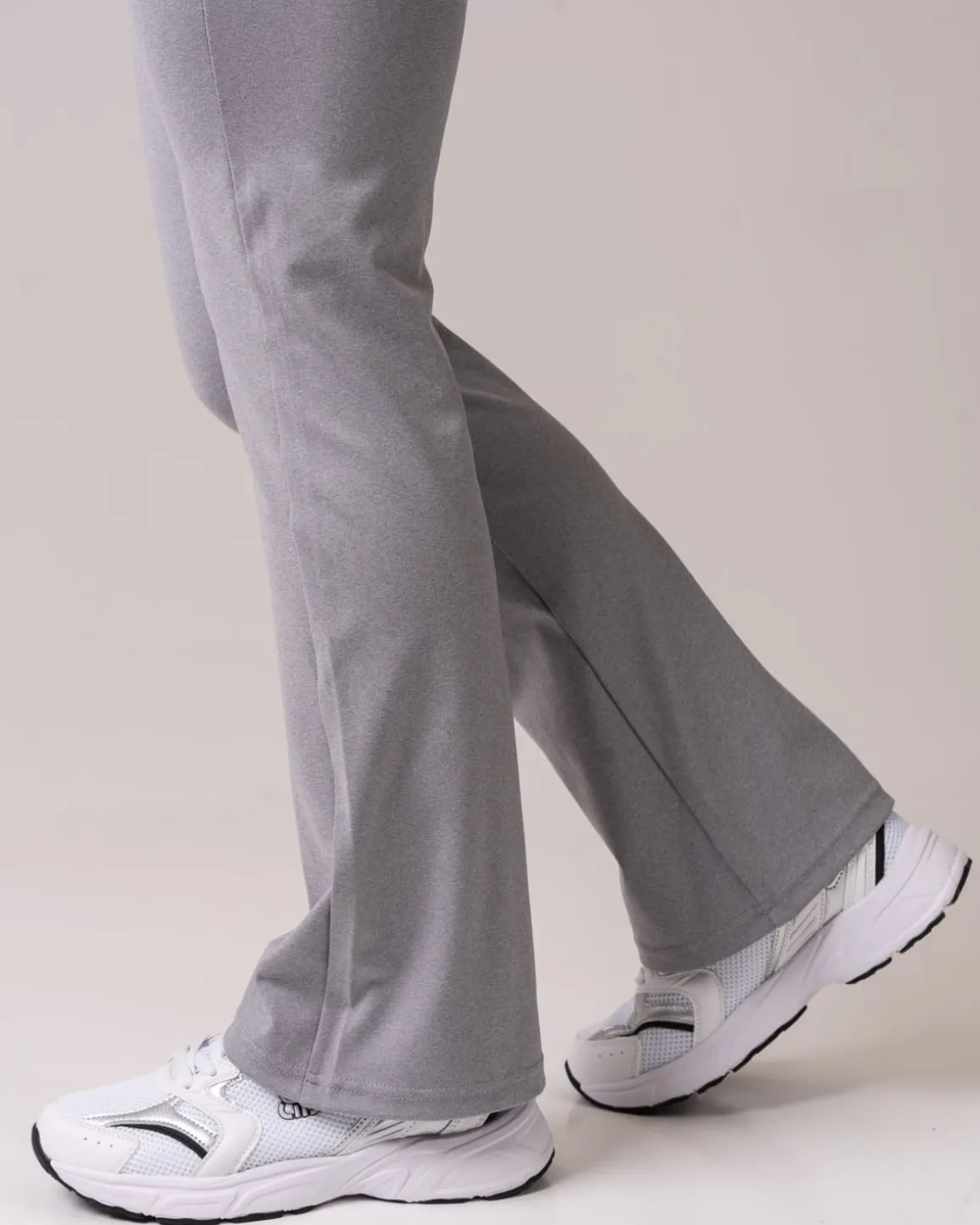 Lively Flare Pants Grey Melange