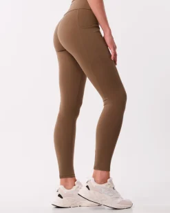 Lively Scrunch Pocket Tights Green Olive