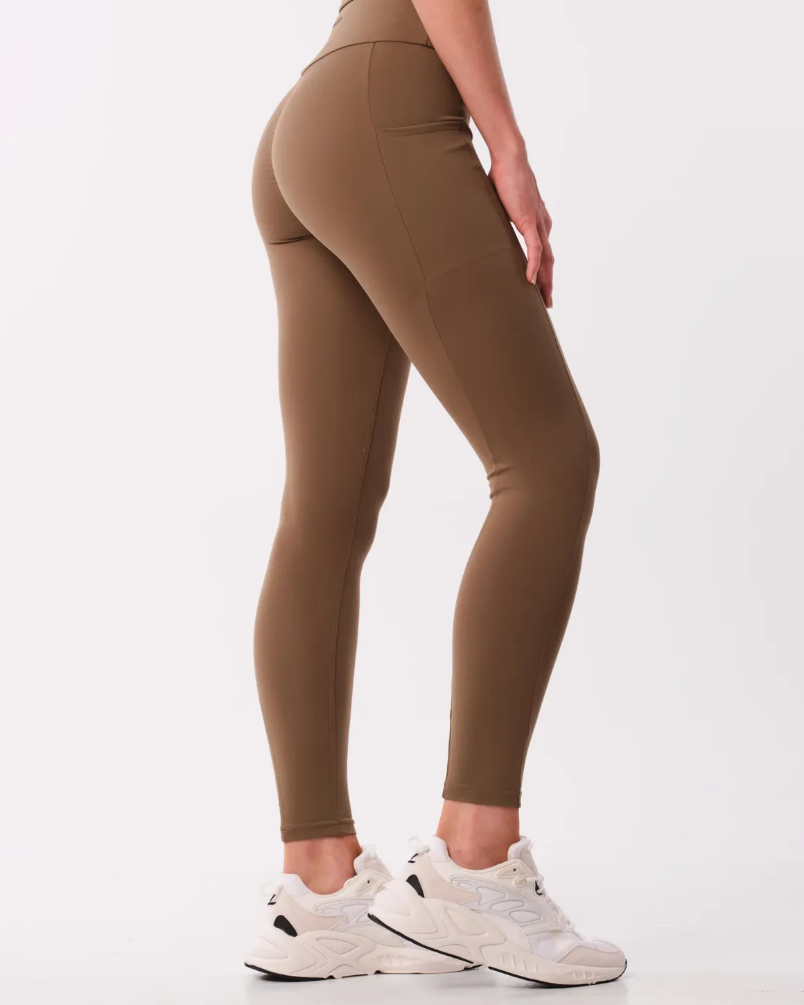 Lively Scrunch Pocket Tights Green Olive