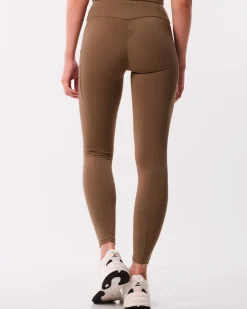 Lively Scrunch Pocket Tights Green Olive