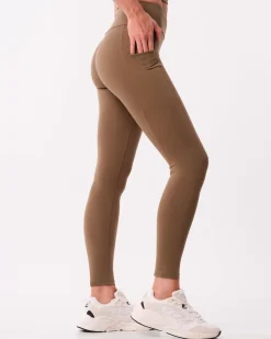 Lively Scrunch Pocket Tights Green Olive