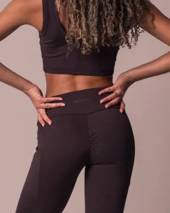 Lively Scrunch Pocket Tights Brown Fudge