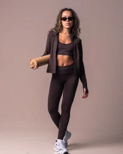 Lively Scrunch Pocket Tights Brown Fudge