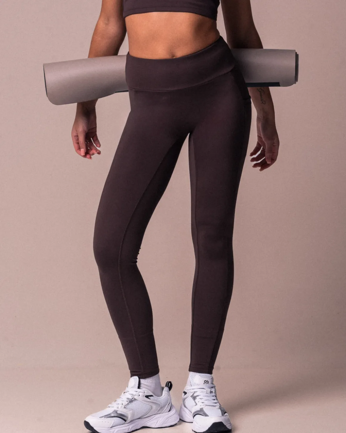 Lively Scrunch Pocket Tights Brown Fudge