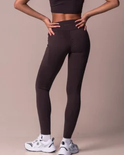 Lively Scrunch Pocket Tights Brown Fudge