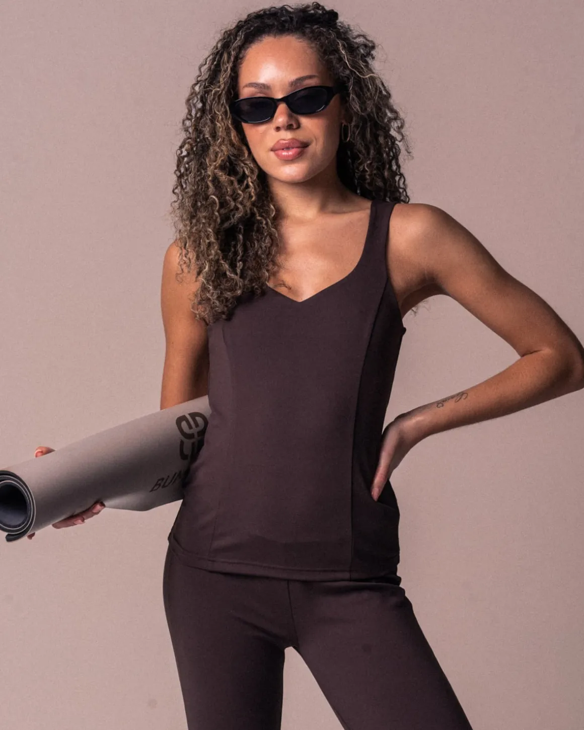 Lively Tank Top Brown Fudge