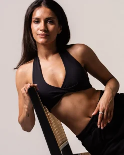 Lively Twist Bra Black